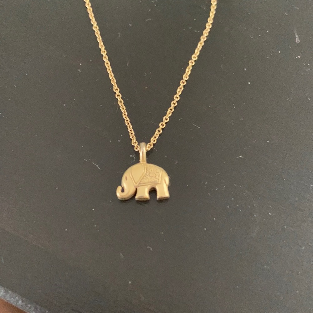 Dogeared Gold Elephant Necklace